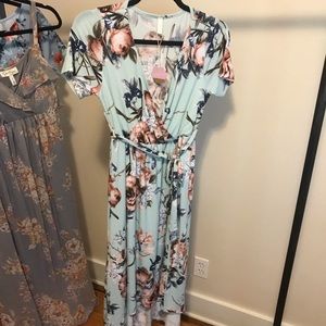 Brand New Floral High-low Maternity/nursing dress